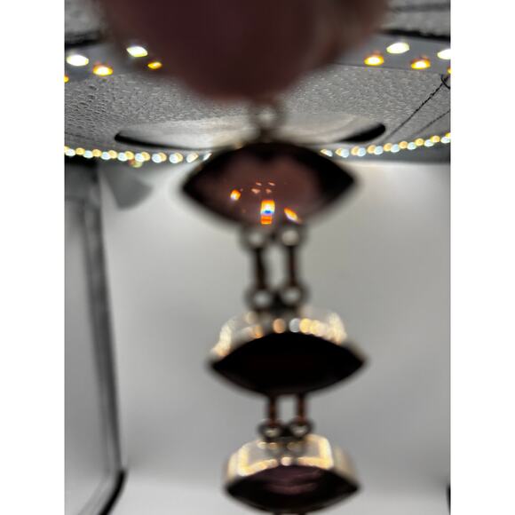 Sterling Silver Pink Red Marquis Gem Bracelet - Picture 3 of 16